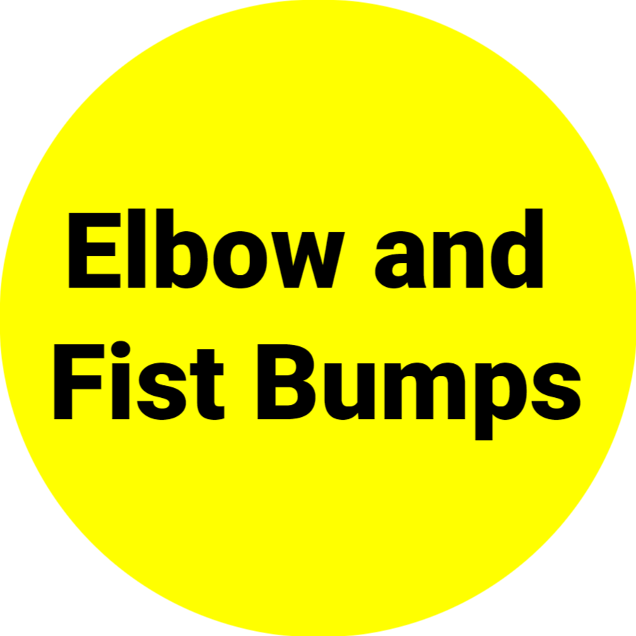 Yellow Elbow and Fist Bumps